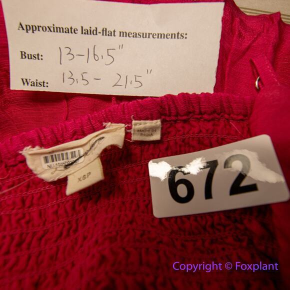 New! Anthropologie Let Me Be Cutout Tiered Dress in Magenta, women size XSP - Picture 14 of 15